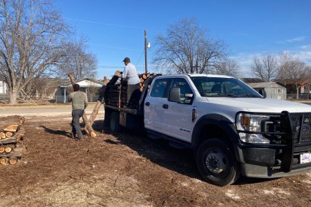 Posts being offloaded and graded for purchase