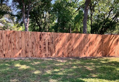 Another look at our custom cedar privacy fence.
