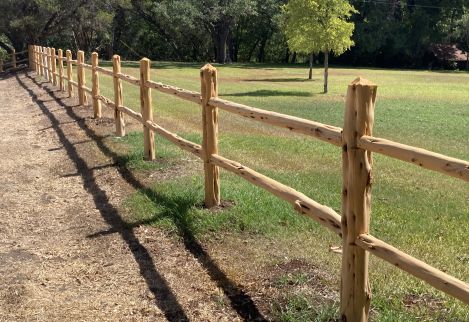 Custom cedar fences are our specialty!